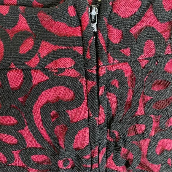 A. Byer Embossed Floral Lace Skirt Sz 11 - Picture 3 of 4